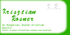 krisztian rosner business card
